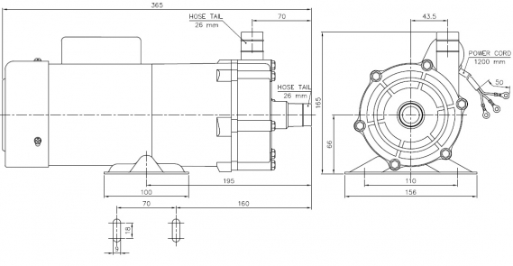 Preview: Magnetkreiselpumpe NH 250PS