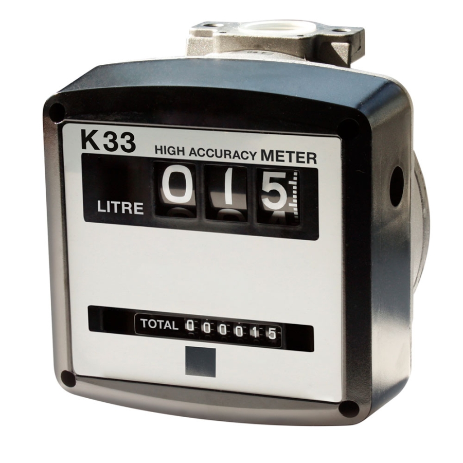 Mechanischer Durchflusszähler K33 (3stellig) für Öl, Diesel